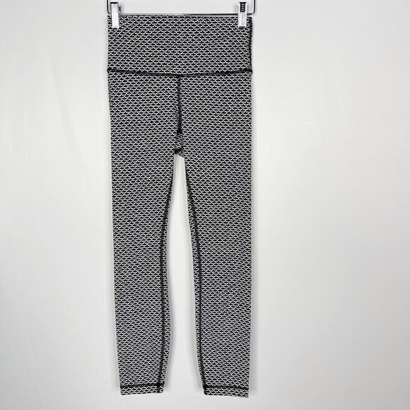 Lululemon Womens 4 Black Wunder Under Hi Rise 7/8 Tight Full On Luxtreme 25" - Picture 1 of 10